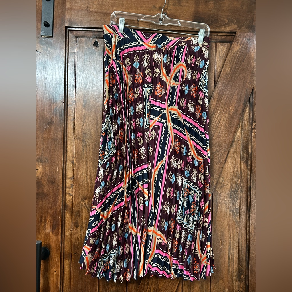 Ann Taylor (10t) Multicolor Pleated Women's Skirt